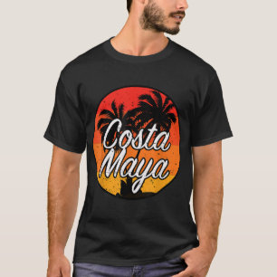 T-shirt Costa Maya Mexique Croisière de vacances Coucher d