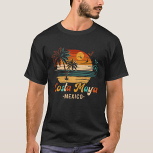 T-shirt Costa Maya Mexique Vacances 2024 Correspondant Fam