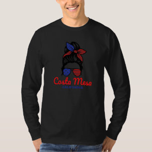 T-shirt Costa Mesa Californie Chignon Rétro Désordonné