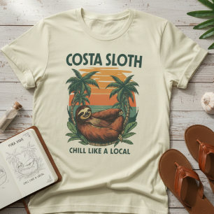 T-shirt Costa Paresseux — Paresseux Voyage Vintage, Vacanc
