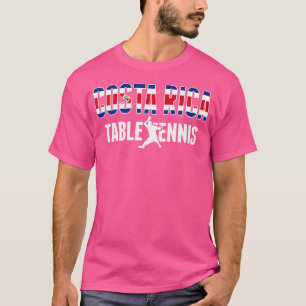T-shirt Costa Rica Amateurs de tennis de table Jersey Cost