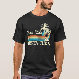 T-shirt Costa Rica Chemise Rétro Plage Vacances Chemise So