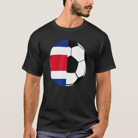 T-shirt Costa Rica Drapeau Fans Football Costa Rica (Devant)