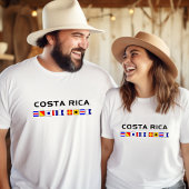 T-shirt Costa Rica Nautical Maritime Flags