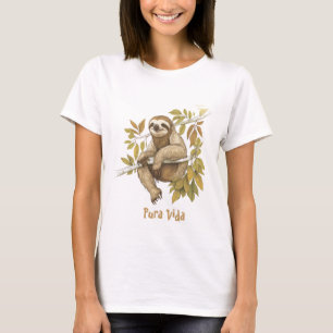 T-shirt Costa Rica Pura Vida Sloth Shirt