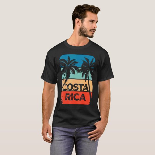 T-shirt Costa Rica Souvenir Voyage Voyage Voyage Voyage Re (Devant entier)