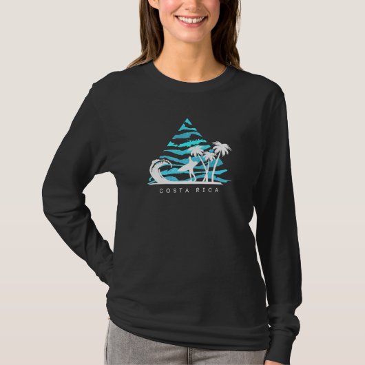T-shirt Costa Rica Surfers Vague (Devant)