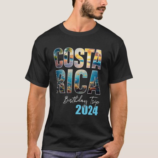T-shirt Costa Rica Voyage d'anniversaire 2024 Vacation Par (Devant)