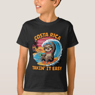 T-shirt Costa Ricain Vida Surfer Take It Easy Costa Rica P