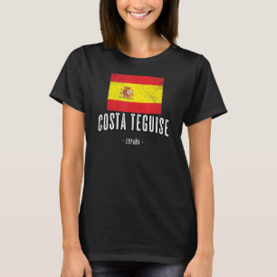 T-shirt Costa Teguise Espagne Es Drapeau Ville Bandera Rop