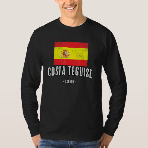 T-shirt Costa Teguise Espagne Es Drapeau Ville Bandera Rop