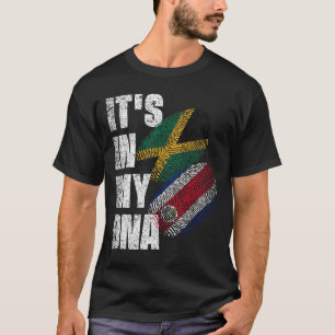 T-shirt Costaricain Et Jamaïcain Mélanger L'ADN Flag Patri