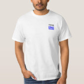 T-shirt Costas Greek Name avec un drapeau grec (Devant)