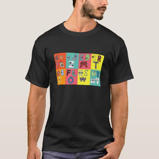 T-shirt Costume Alphabet Lore Pour Les Garçons Qui Corresp (Devant)