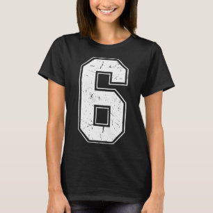 T-shirt Costume assorti numéro 6 détressé 67 Mème