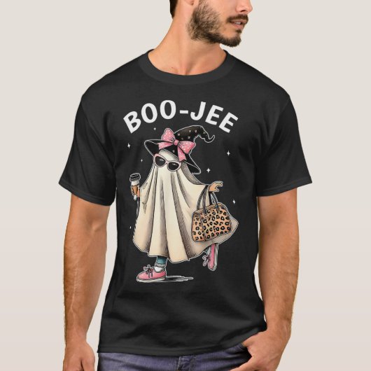 T-shirt Costume Boo-jee Fantôme Saison Éffrayante Mignonne (Devant)