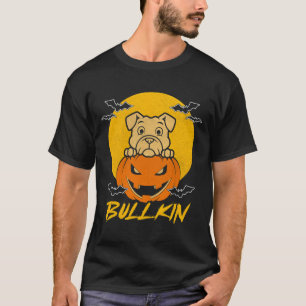 T-shirt Costume Citrouille Halloween Fun Bulldog Halloween