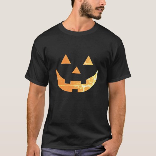 T-shirt Costume citrouille Jack-o'-lantern jaune d'Hallowe (Devant)
