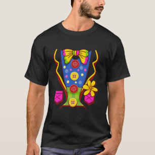 T-shirt Costume clown pour enfants Hommes Femmes Halloween