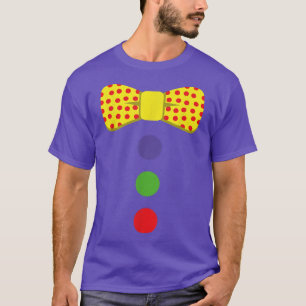 T-shirt Costume Cravate clown Cirque Arc en ciel Halloween