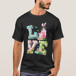 T-shirt Costume d'amour de Pâques amateur de chat Exotic S