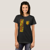 T-shirt Costume Dashiki traditionnel Africain Kente Imprim (Devant entier)