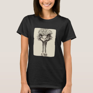 T-shirt Costume d'autruche mignon pour courir Oiseaux Lov