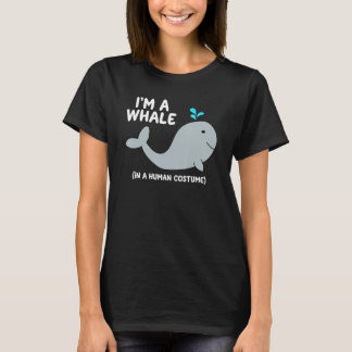 T-shirt Costume de baleine Halloween Graphisme mignonne Gr
