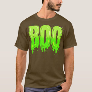 T-shirt Costume De Boo Vert Glissant Pour Halloween