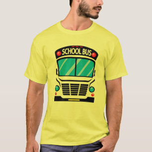 T-shirt Costume De Bus Pour Adultes Et Enfants À L'École