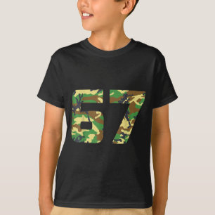 T-shirt Costume de camouflage numéro 6 7 Mème drôle Six Se