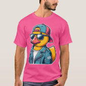 T-shirt Costume de canard en caoutchouc cool Gangster Styl (Devant)