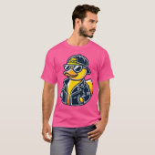 T-shirt Costume de canard en caoutchouc cool Gangster Styl (Devant entier)