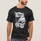 T-shirt Costume de capitaine pirate et Né en 2001 (Devant)