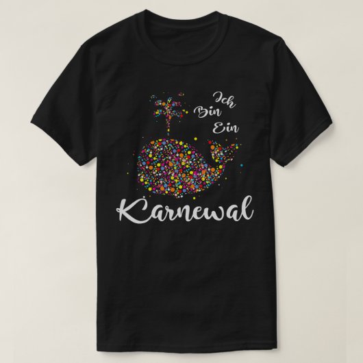 T-shirt Costume de carnaval Ich Bin Ein Karnewal Confetti (Design devant)