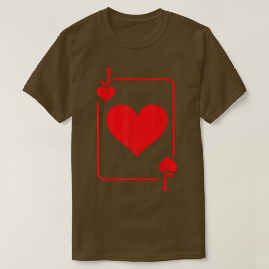 T-shirt Costume de carte à jouer Jack of Hearts pour Hallo (Design devant)
