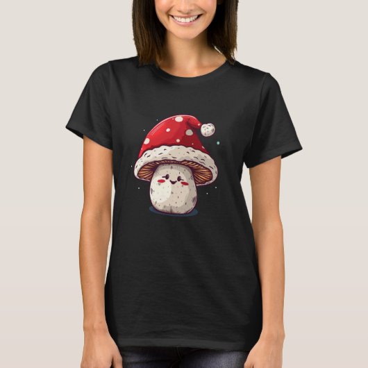 T-shirt Costume de champignons cool pour la veille de Noël (Devant)