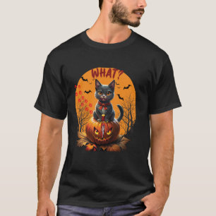 T-shirt Costume de chat amusant Quel drôle Chat noir meurt