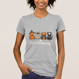 T-shirt Costume de chat Halloween Spooky Paw Vector Design