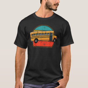 T-shirt Costume de chauffeur de bus scolaire cool pour hom