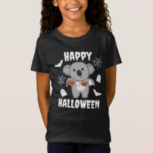 T-Shirt Costume de chaume Citrouille d'Halloween Koala Hap