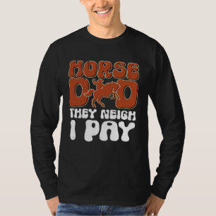 T-shirt Costume de cheval Papa cheval Équestre Vintage Fer