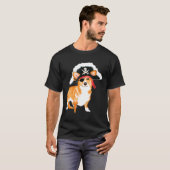 T-shirt Costume de chien d'Halloween Corgi Pirate T (Devant entier)