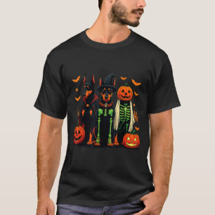 T-shirt Costume de chien drôle de sorcière fantôme momie D
