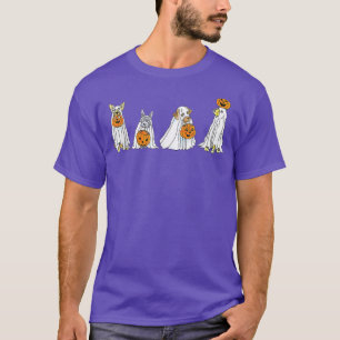 T-shirt Costume de chien fantôme de dessin mignon Easy Dog