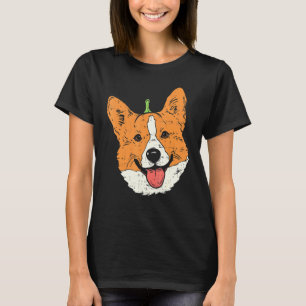 T-shirt Costume de chien visage de citrouille Halloween po