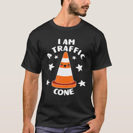 T-shirt Costume de cône de rue | Je Suis Un Cône De Trafic (Devant)