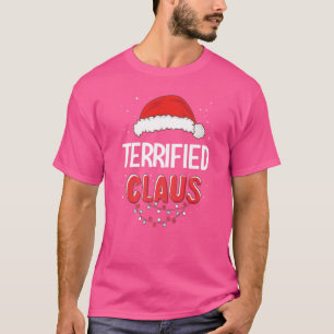 T-shirt Costume de correspondance de Noël Terrifié du Père