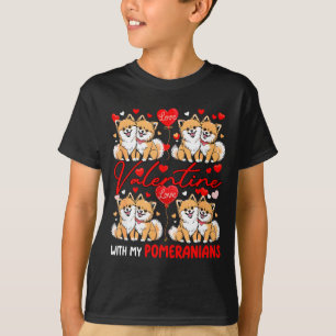 T-shirt Costume de couple de chiens avec mes Pomeranians p