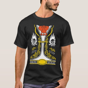 T-shirt Costume de crâne de Mariachi Charro mexicain Cinco